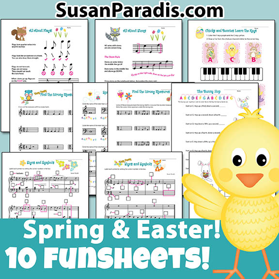 Spring Music Theory Funsheets