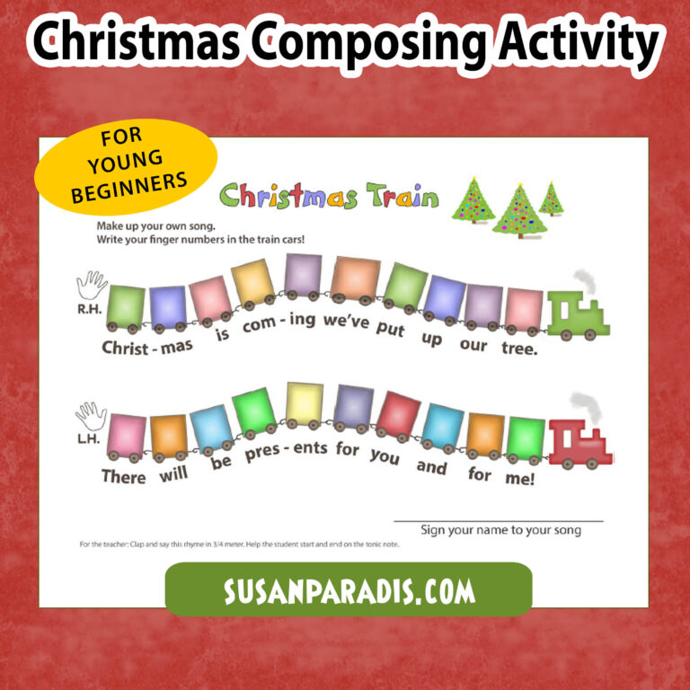 Christmas Train Composing Activity