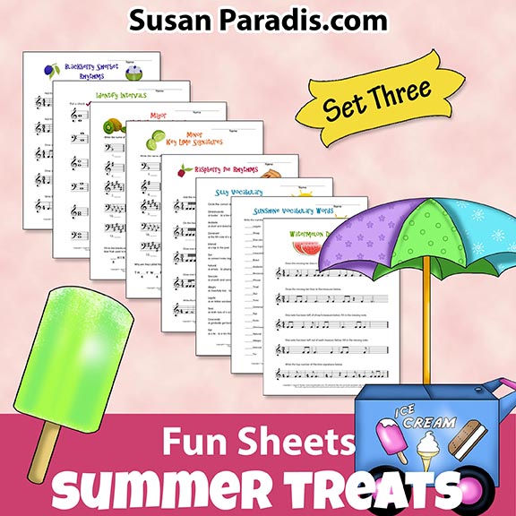 Summer Treats Funsheets Set Three