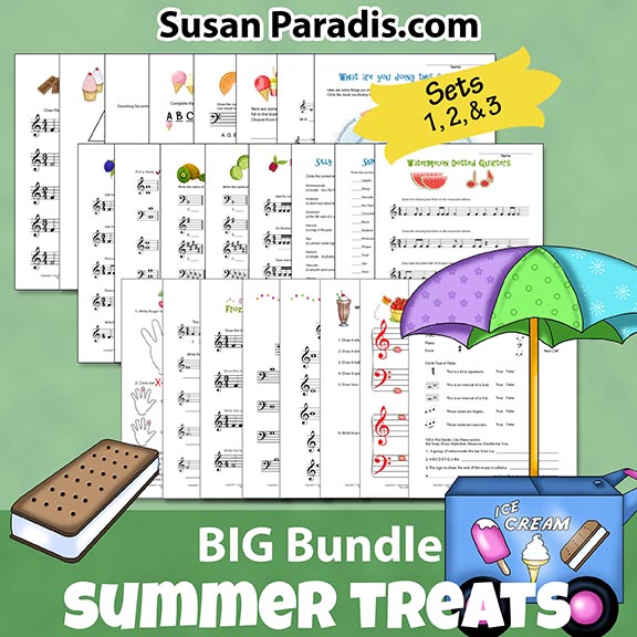 Summer Treats Funsheets Bundle 1, 2, 3