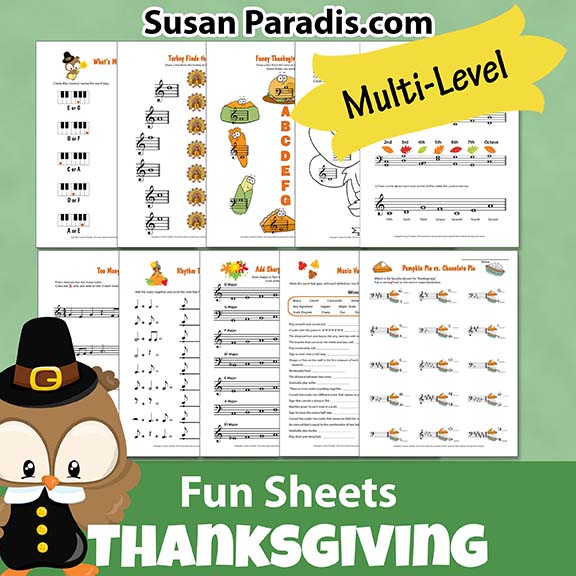 Thanksgiving Fun Sheets