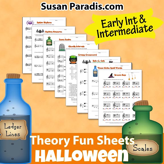 Halloween Intermediate Funsheets