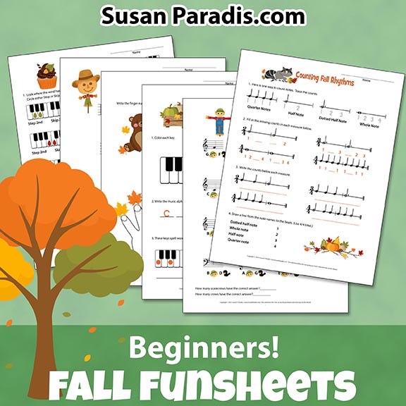 Fall Fun Sheets for Beginners