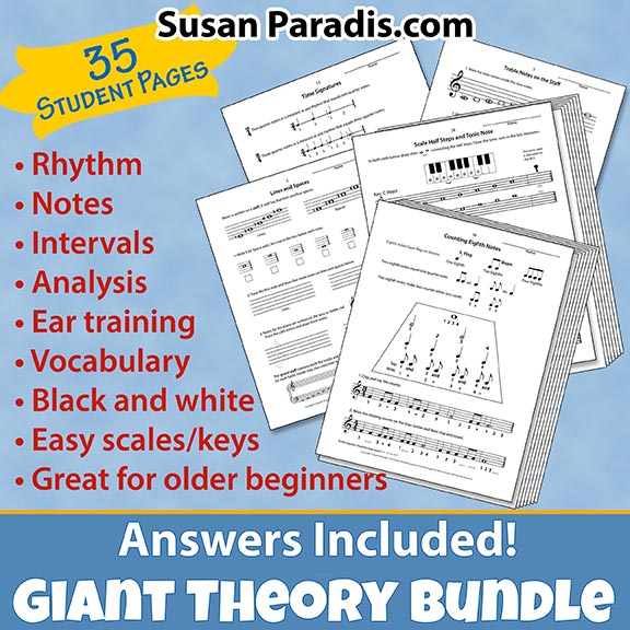 Quick Music Theory Workbook Book One